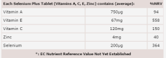 Selenium Plus vitamin A, C, E och Zink 60 tabletter