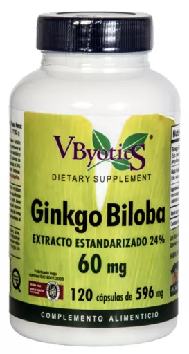 Ginkgo Biloba 60 mg 120 kapslar