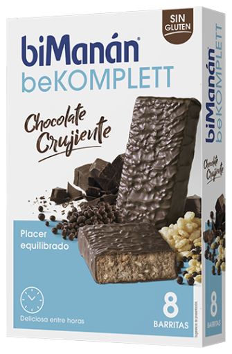 BeKomplett Crunchy Chocolate Bars 8 enheter