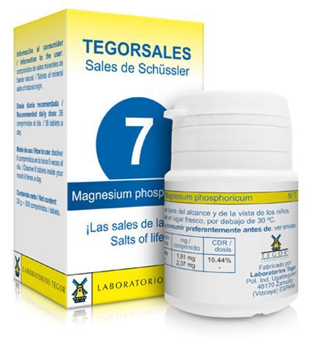 Magnesiumfosfor Vitamin D6 Tegorsales Nº7 350 tabletter