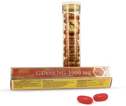 Ginseng med lecitin 30 kapslar x 1000 mg