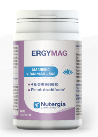 Ergymag med magnesium, B-vitaminer och zink 100 kapslar