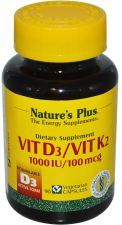 Vitamin D3 och Vitamin K2 - 90 kapslar