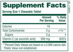 C-vitamin-Lovites-tillägg 500 mg - 90 tuggbara tabletter