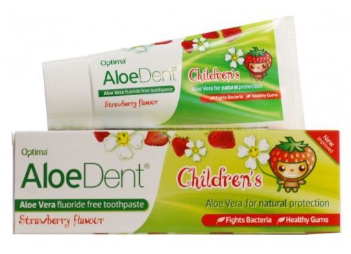 Dentifrico Aloe Vera utan fluor Strawberry Barn 50 ml