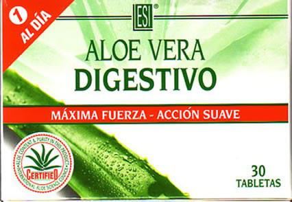 Aloe vera matsmältning (vit ruta) 30 kapslar