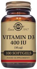 Vitamin D3 400 ul 10mcg 100 Pärlor