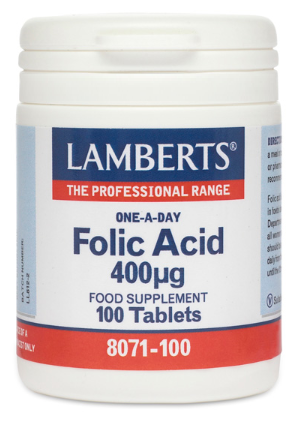 Folic Acid 400 mcg Small Lätt att svälja flikar