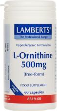 L-Ornithine 500 mg fri form maximal absorption 60 kapslar