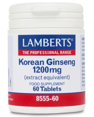 Koreansk Ginseng 1 200 mg 60 kapslar