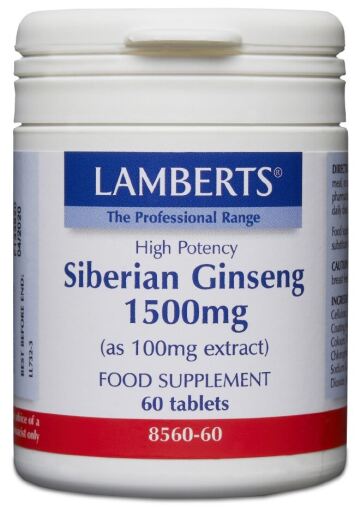 Siberian Ginseng 1.500 mg 60 tabletter