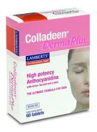 Colladeen derma plus lutein+zeaxanthin+grönt te och vitaminer 60 tabletter