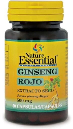 Röda Ginseng 500 mg 5O kapslar hjälper till att reglera effekterna av mental stress