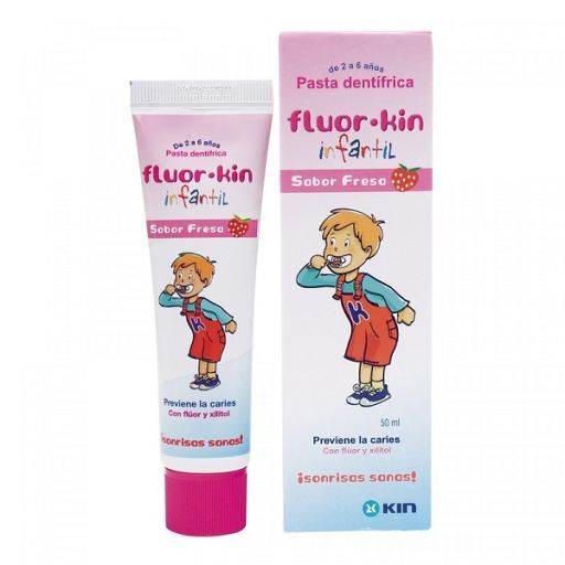 Kin Fluor Spädbarn Strawberry Pasta 50Ml