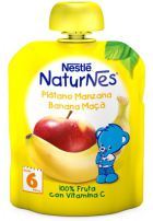 Naturnes Mashed Apple Banana + 6 månader 90 gr