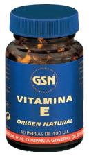 Naturligt E-vitamin 40 Pärlor 400 ui