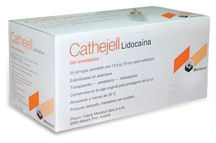 Cathejell Lidocaina Gel 25 spruta 12,5 gr