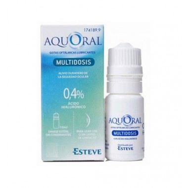 Aquoral Oftalmiska droppar 10Ml