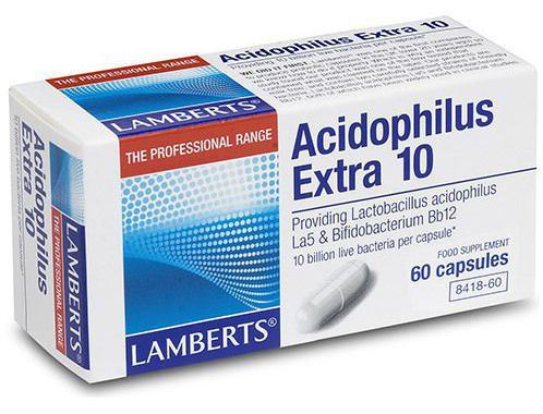 Acidophilus extra 10 miljarder vänliga bakterier per kapsel