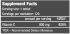 C-vitamin 500 mg 120 tuggtabletter