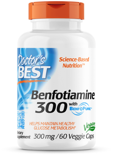 Benfotiamine med Benfopure 300 mg 60 Veggie kapslar