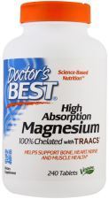 Magnesium med hög absorption 100% kelaterade 240 tabletter