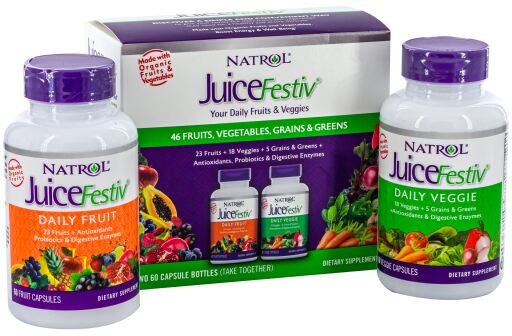 Juicefestiv Daily Fruits &amp; Veggie 60 + 60 kapslar