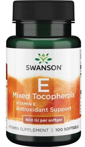 Blandade vitamin E Tocopherols 268 mg 100 kapslar