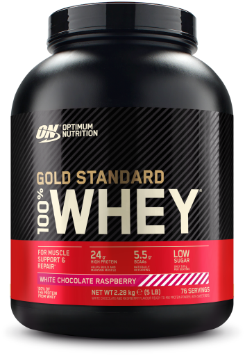 100% Whey Gold Vit Choklad Sen Hallon 2,28 kg