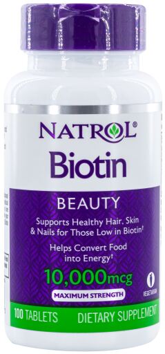 Biotin 10000 mcg 100 tabletter