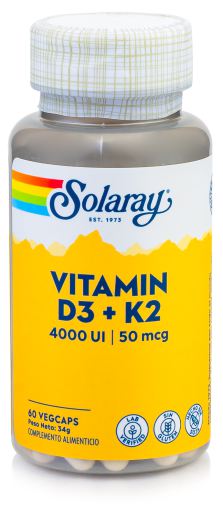 Vitamin D3 + K2 60 Kapslar