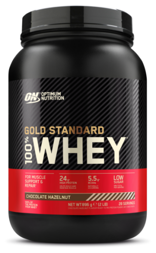 Gold Standard 100% Whey Hasselnötter Choklad 896 gr