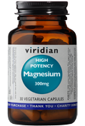 Magnesium med hög styrka 300 mg 30 vegetariska kapslar