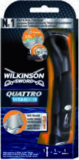 Quattro Titanium Precision Shaver + 1 Laddare