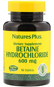 Betainhydroklorid 600 mg 90 tabletter