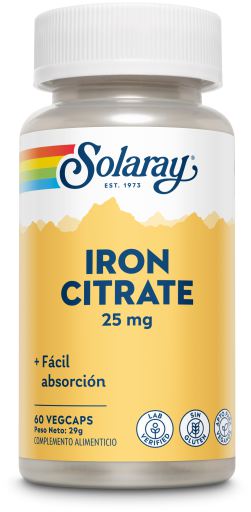 Iron Citrate 25 mg 60 Capsules