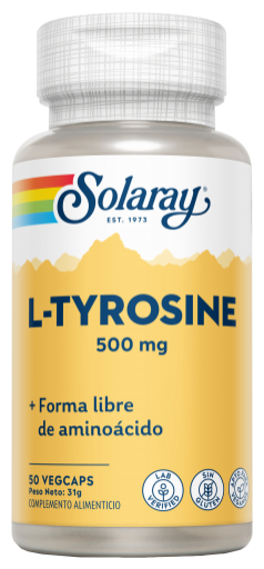 L-tyrosin 500 mg 50 grönsakskapslar