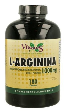 L-arginin 1000 mg. 180 kapslar