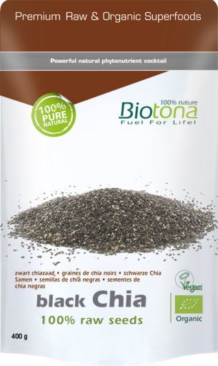 Svarta Chiafrön Raw Bio 400 gr