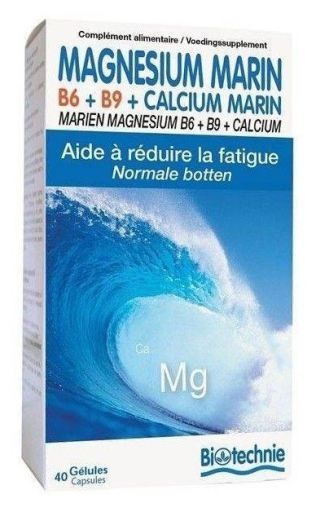 Marine Magnesium+B6+B9 40 kapslar