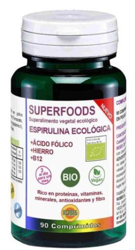 Eco Spirulina+Organic Folic Acid 90 Tabletter