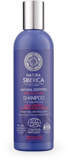 Certifierat naturligt anti-pollution schampo 270 ml