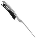 Böjd Nylon Spike Crepe Brush Vit