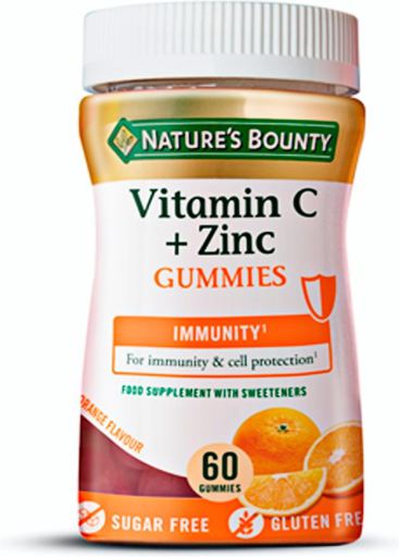 Vitamin C+Zink gummies 60 kapslar