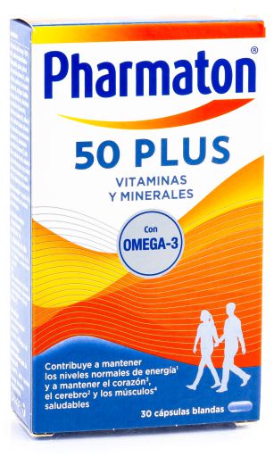 Vitaminer och mineraler 50 Plus 30 kapslar