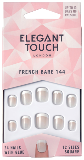 French Bare 144 False Nails 24 enheter