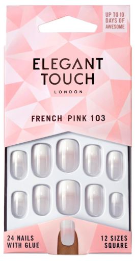 French Pink 103 False Nails 24 enheter