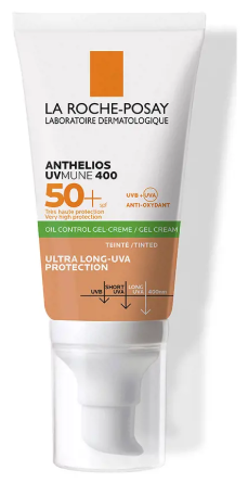 Anthelios Dry Touch Gel med Anti-Shine Color SPF 50+ 50 ml