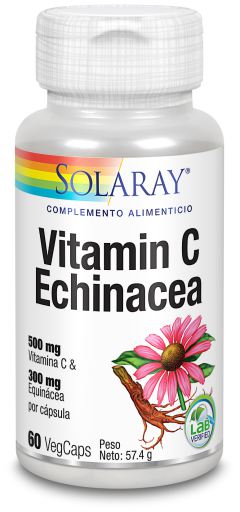 Vitamin C 500 mg + Echinacea 300 mg 60 Vegetariska Kapslar