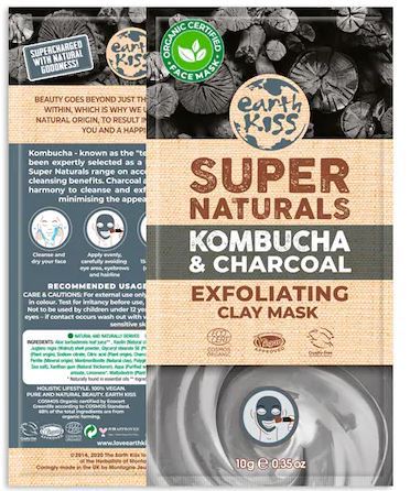 Kombucha Charcoal and Clay Exfoliating Mask 10 gr